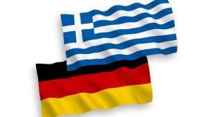 Φωτογραφία με τις Σημαίες Ελλάδας - Γερμανίας
